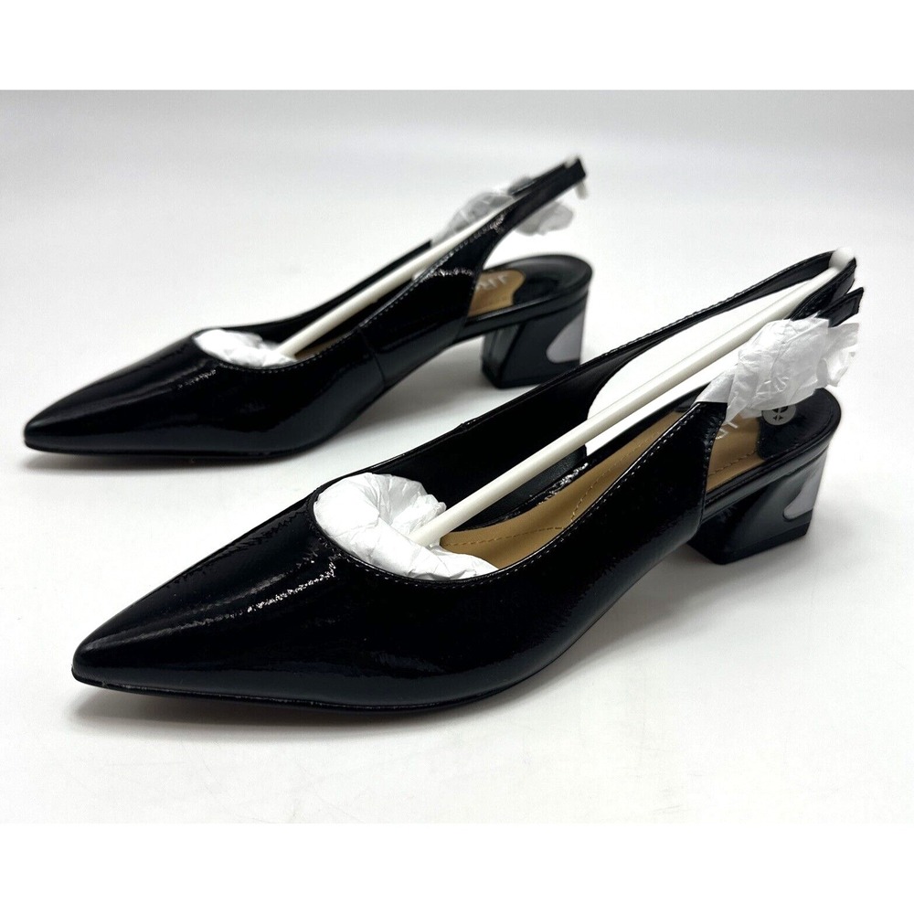 J.Renee Shayanne Black Patent Pump Size 6 M 2 In Heel